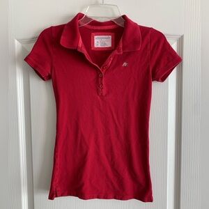 Vintage Y2K Aeropostale Red polo size Medium
